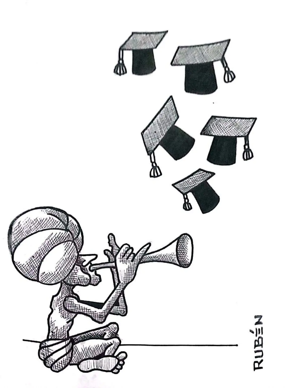 cartón RUBEN ''ENCANTADOR DE LA JUSTICIA''